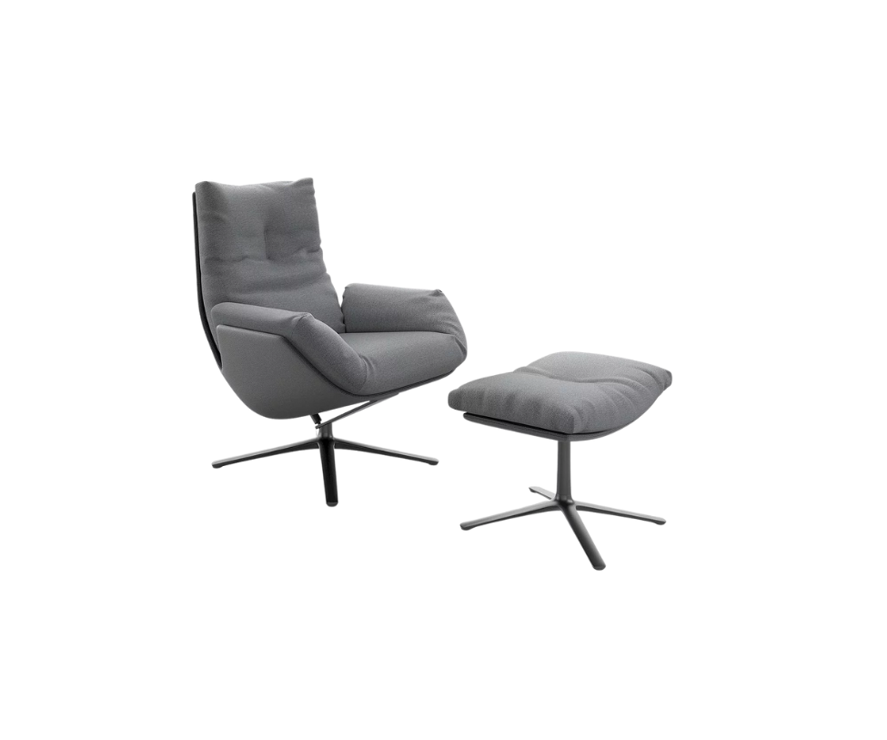 Cor, Cordia Lounge Chair With Footstool