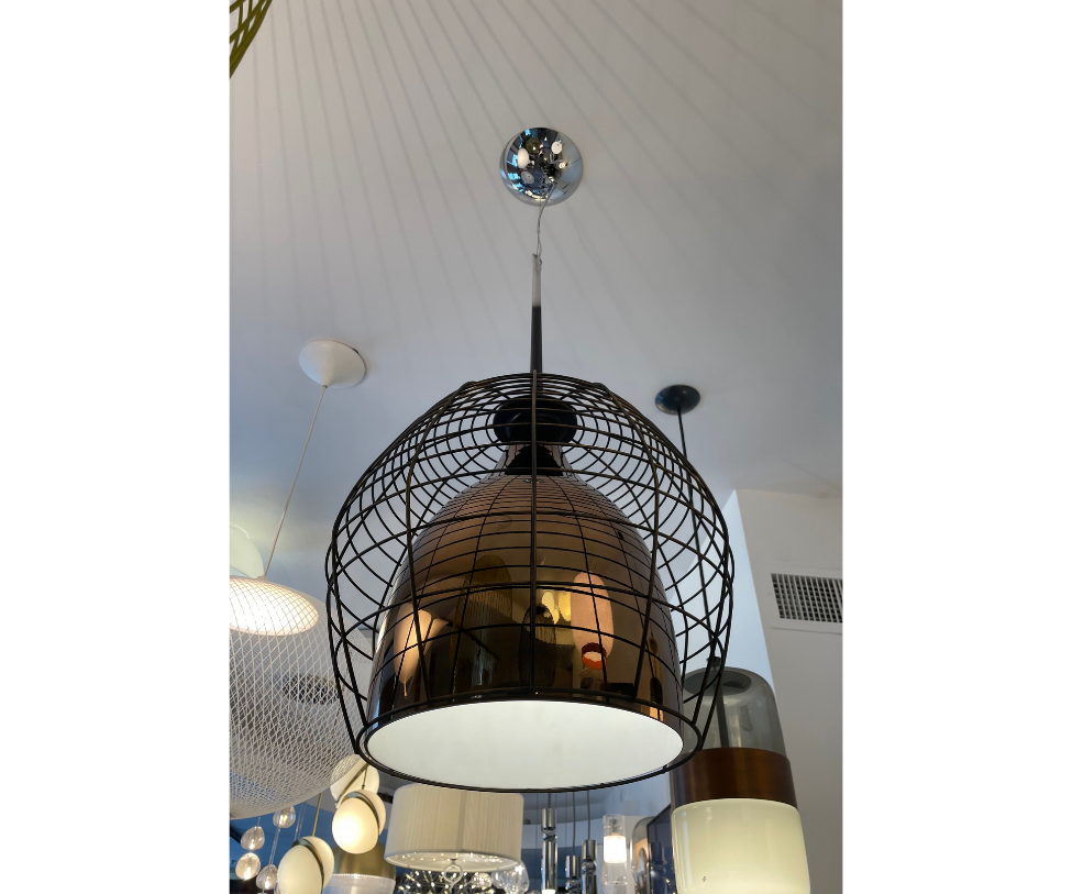 Foscarini, Floor Sample Cage Diesel Suspension Lamp