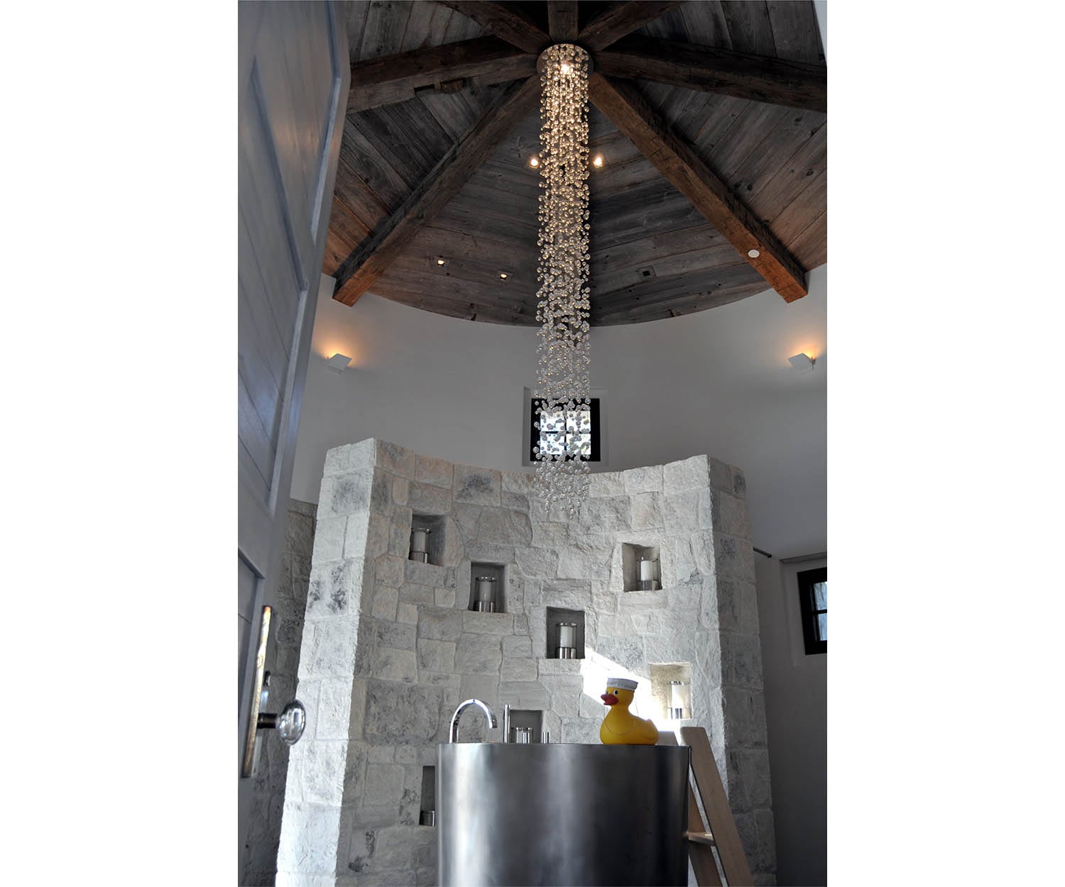 Zia Priven, H2O Large Tall Chandelier