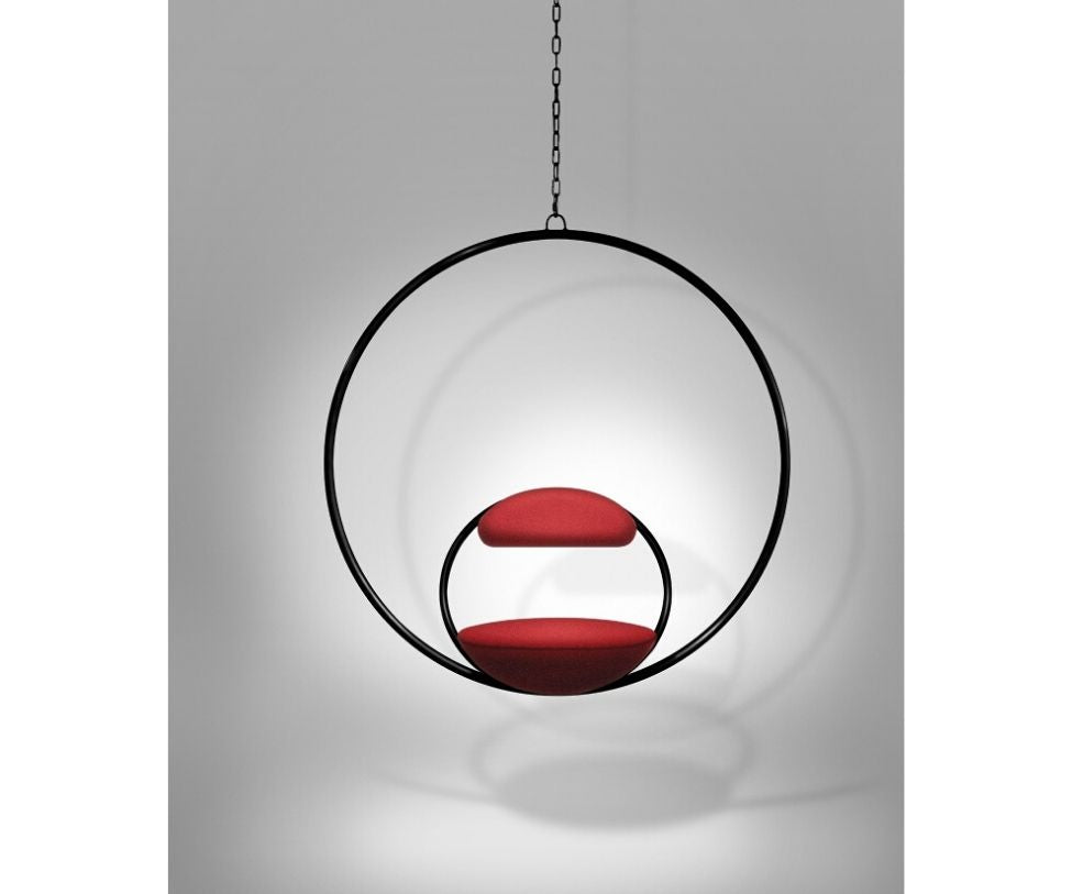 Lee Broom, Hanging Hoop Chair Matte Black