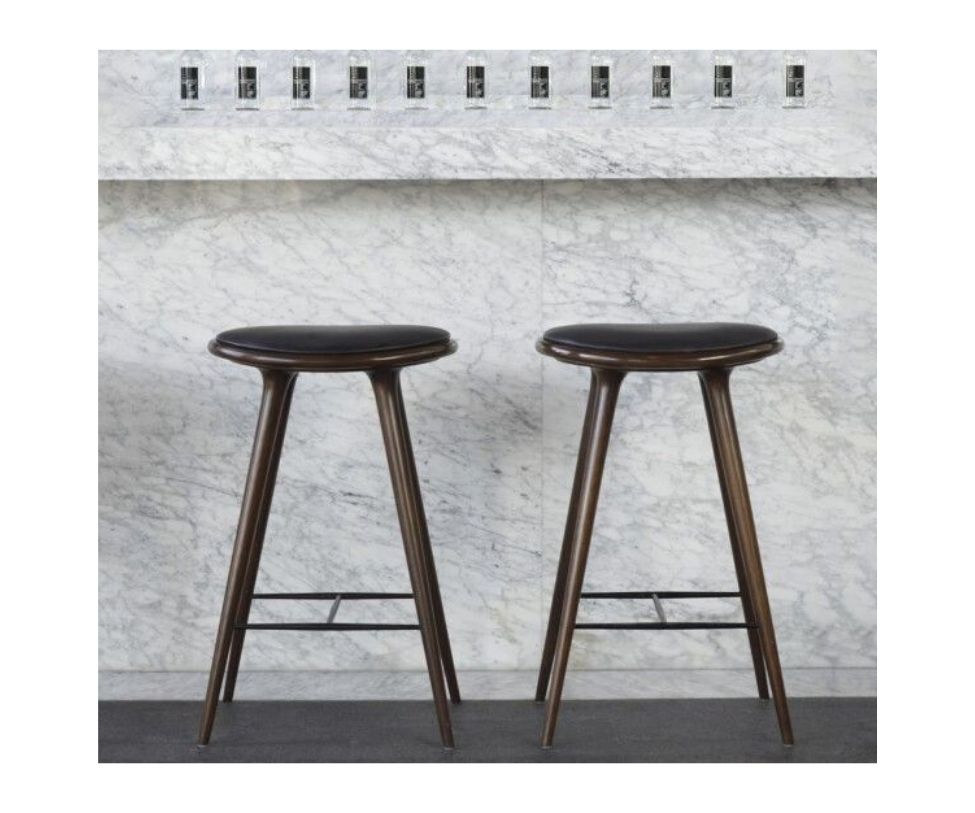 Mater, High Stool Dark Stained Beech