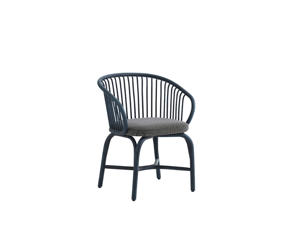 Expormim, Huma Dining Armchair with Rattan Legs