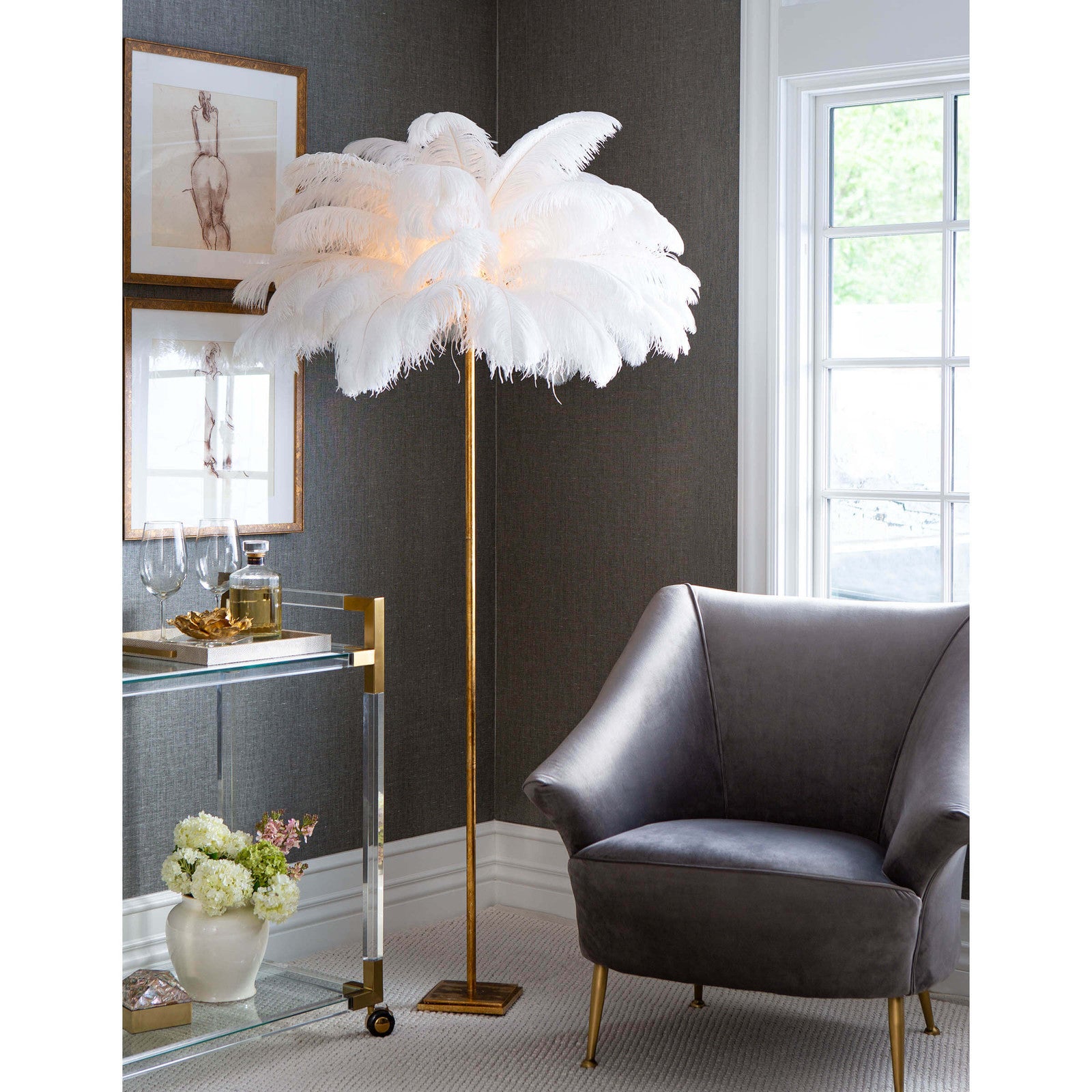 Regina Andrew, Josephine Feather Floor Lamp