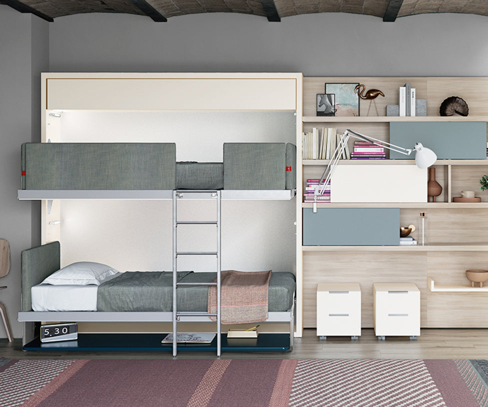 Clei, Kali Wall Bunk Bed With Desk