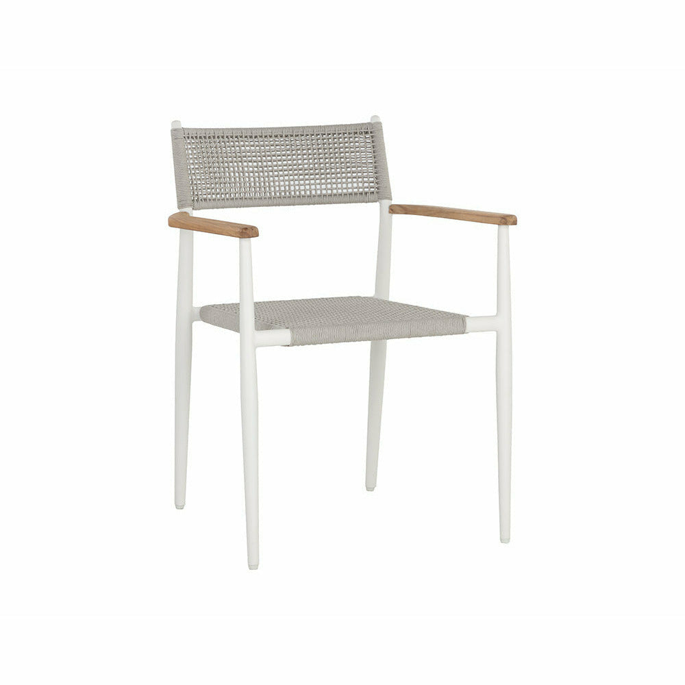 Sunpan, Kona Stackable Dining Armchair - White