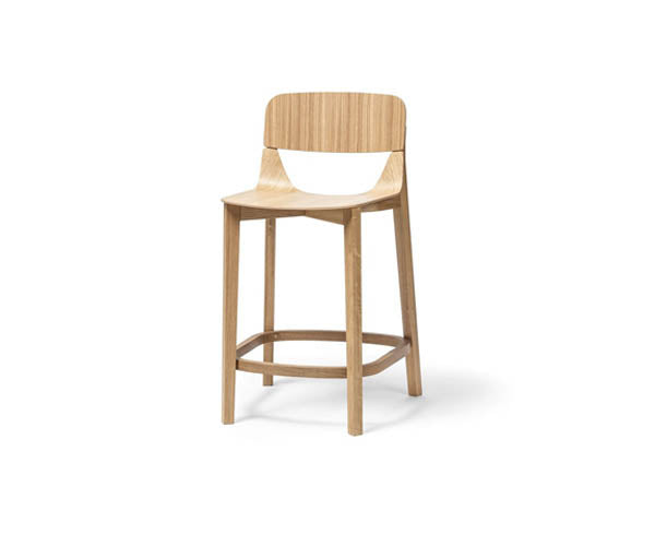 Ton, Leaf Barstool With Backrest