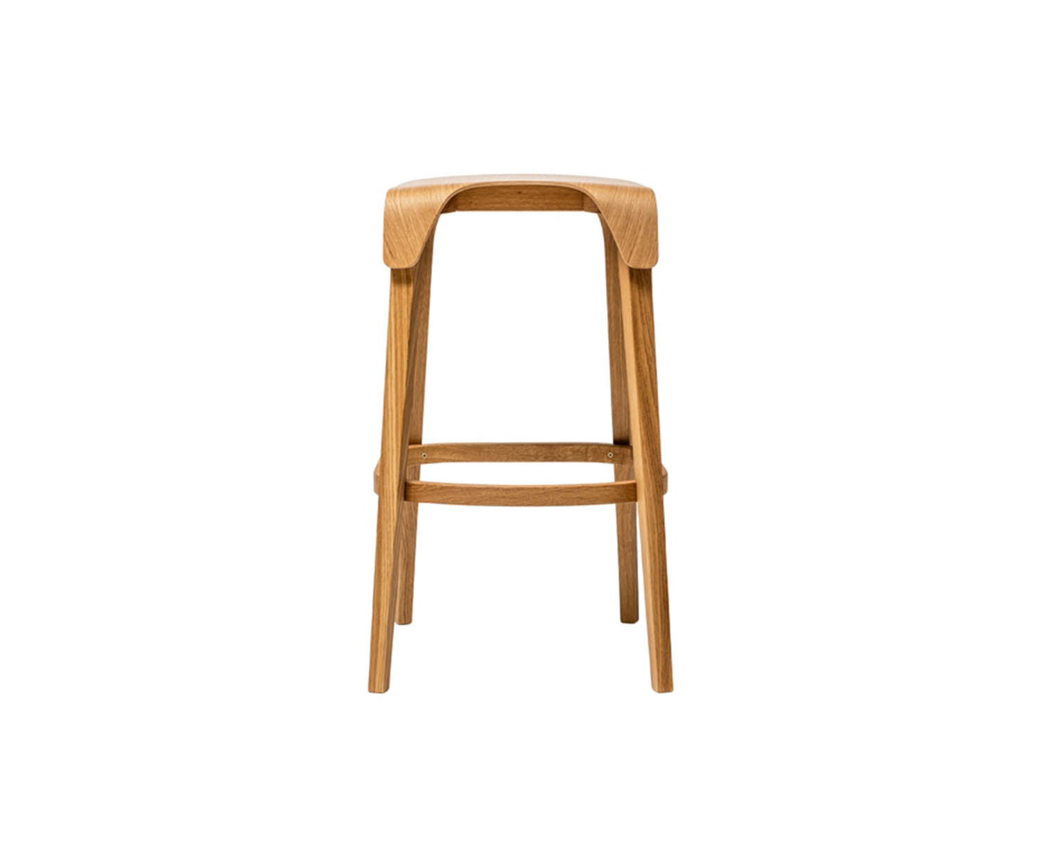 Ton, Leaf Upholstered Barstool