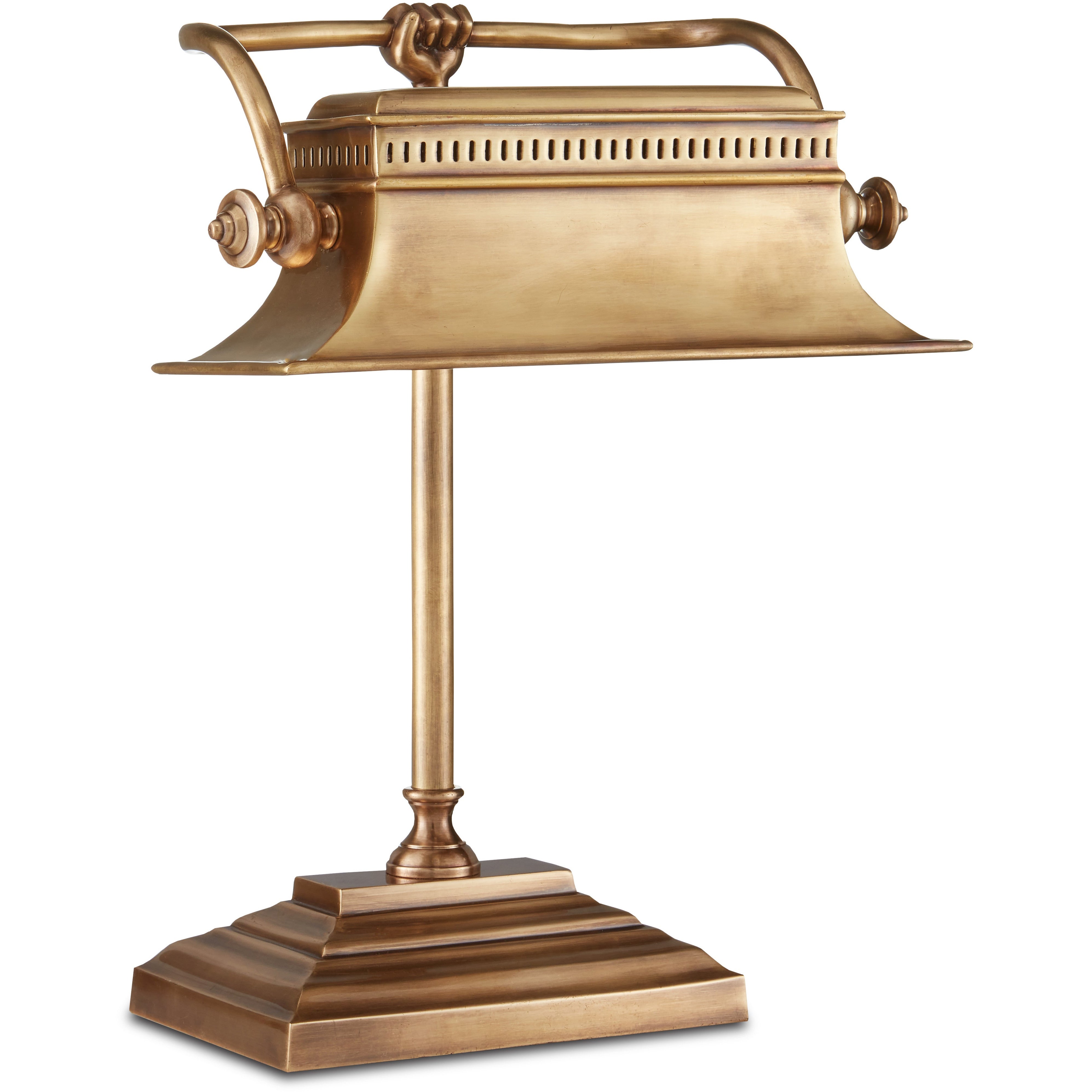 Currey & Company, Malvasia Brass Desk Lamp