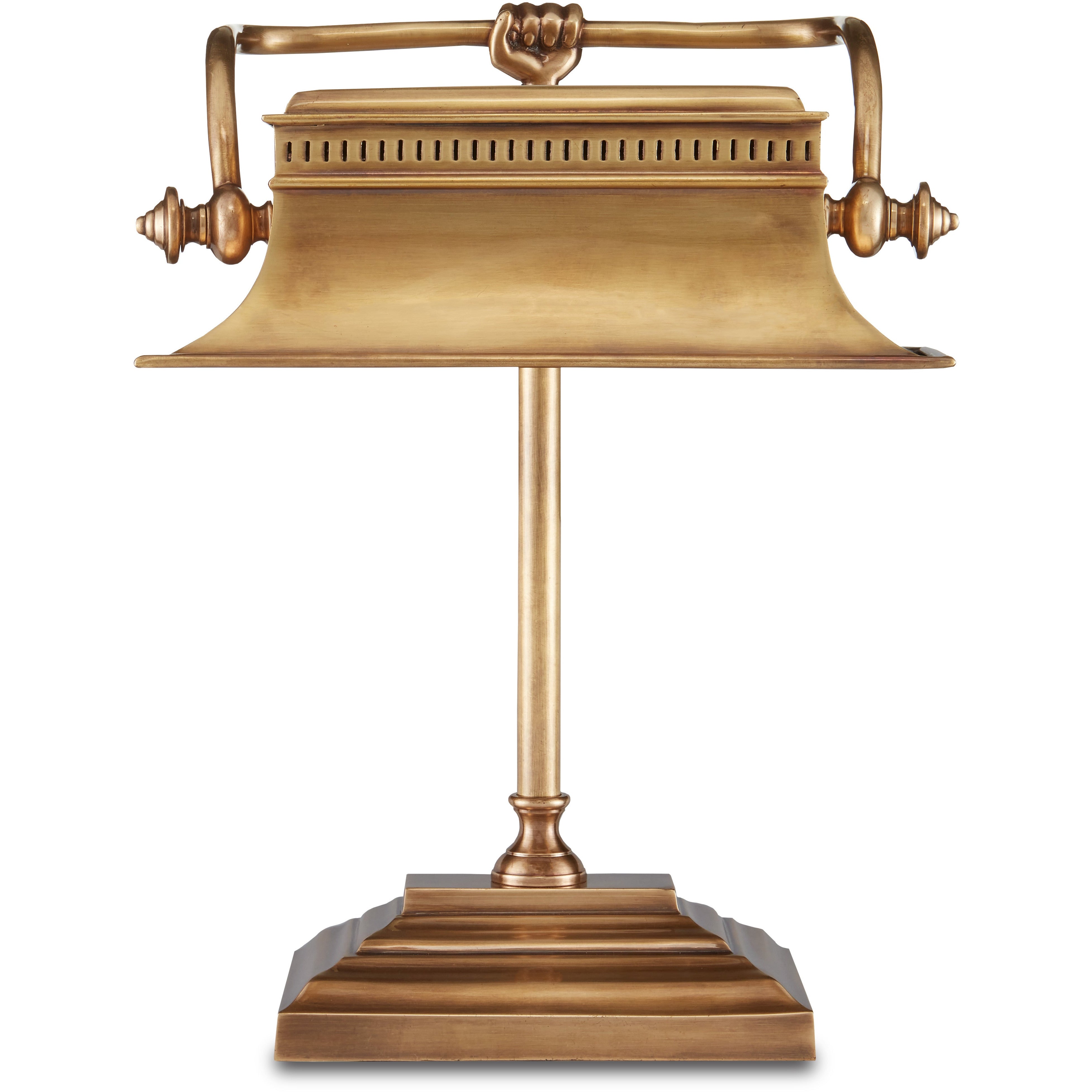 Currey & Company, Malvasia Brass Desk Lamp