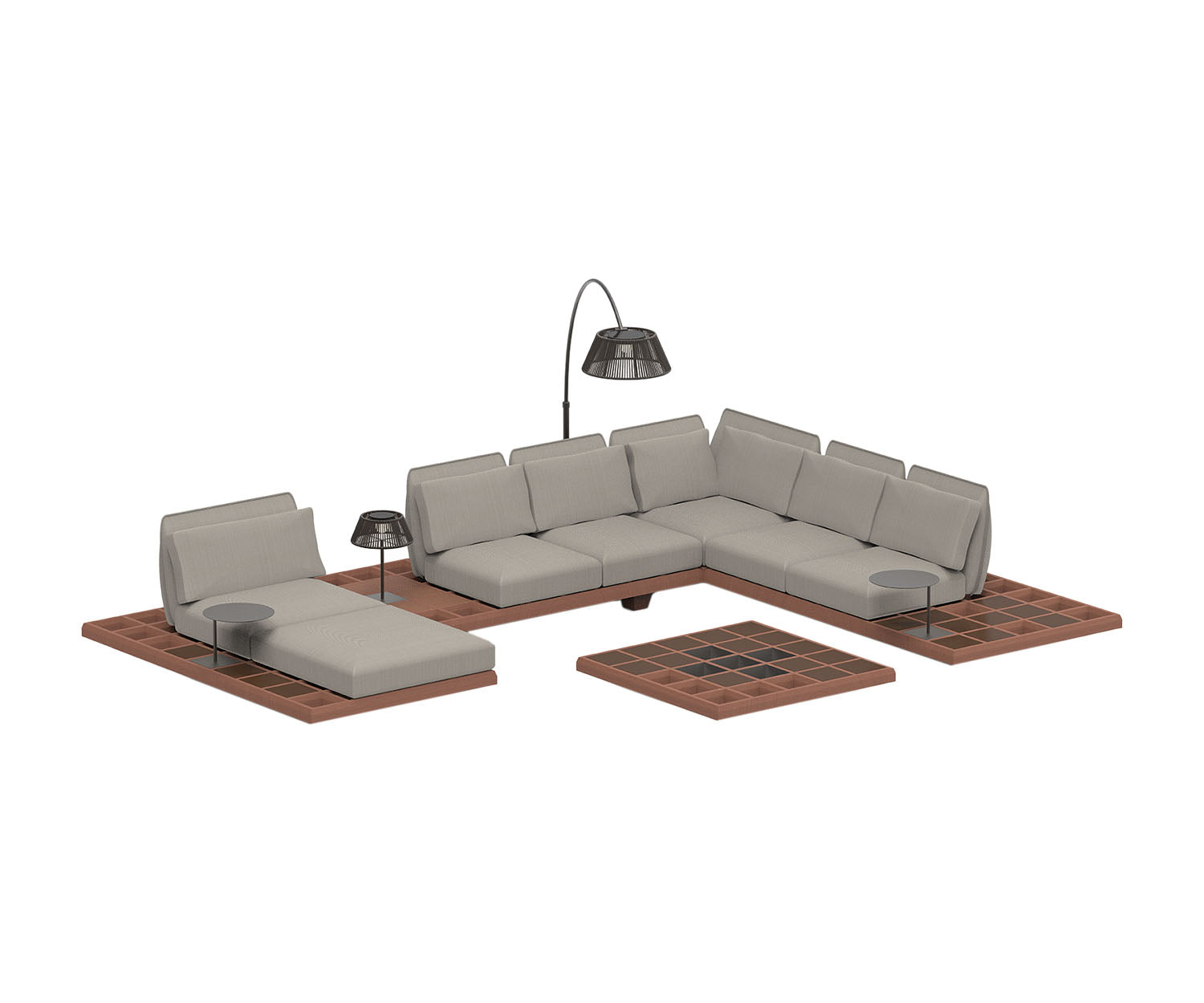 Royal Botania, Mozaix Outdoor Lounge Set Mahogany