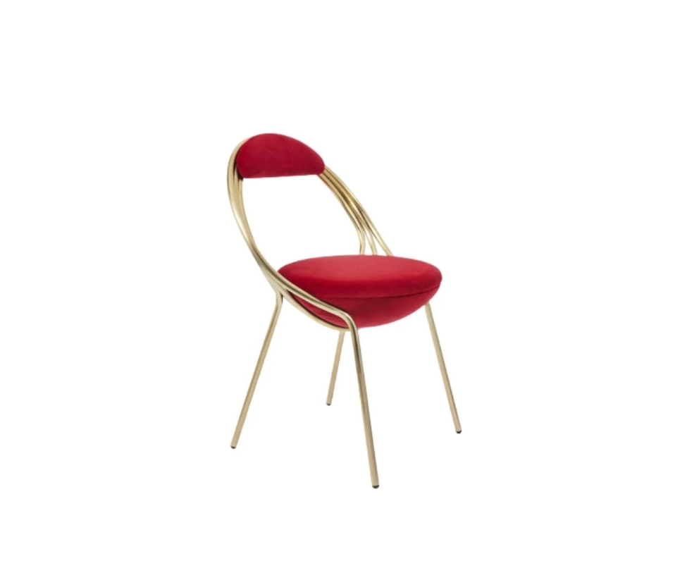 Lee Broom, Musico Chair - Satin Brass