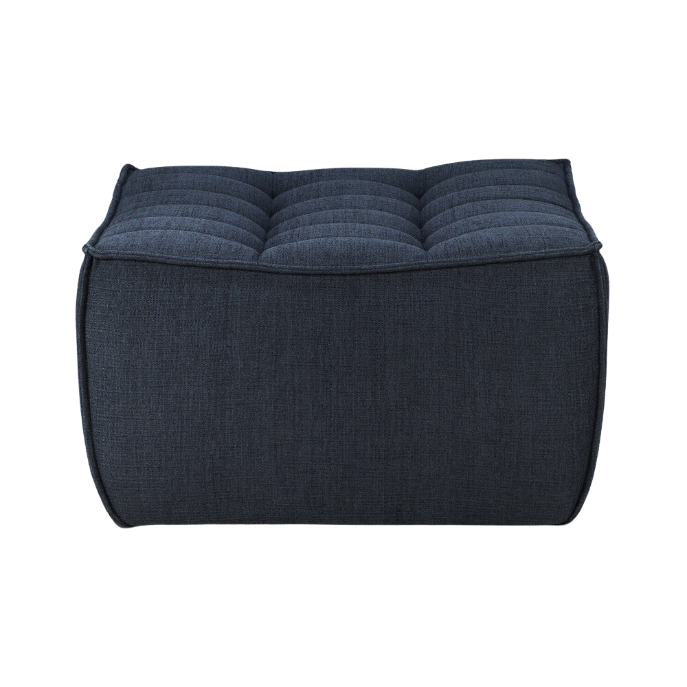 Ethnicraft, Nettie Graphite Eco fabric Sofa Footstool