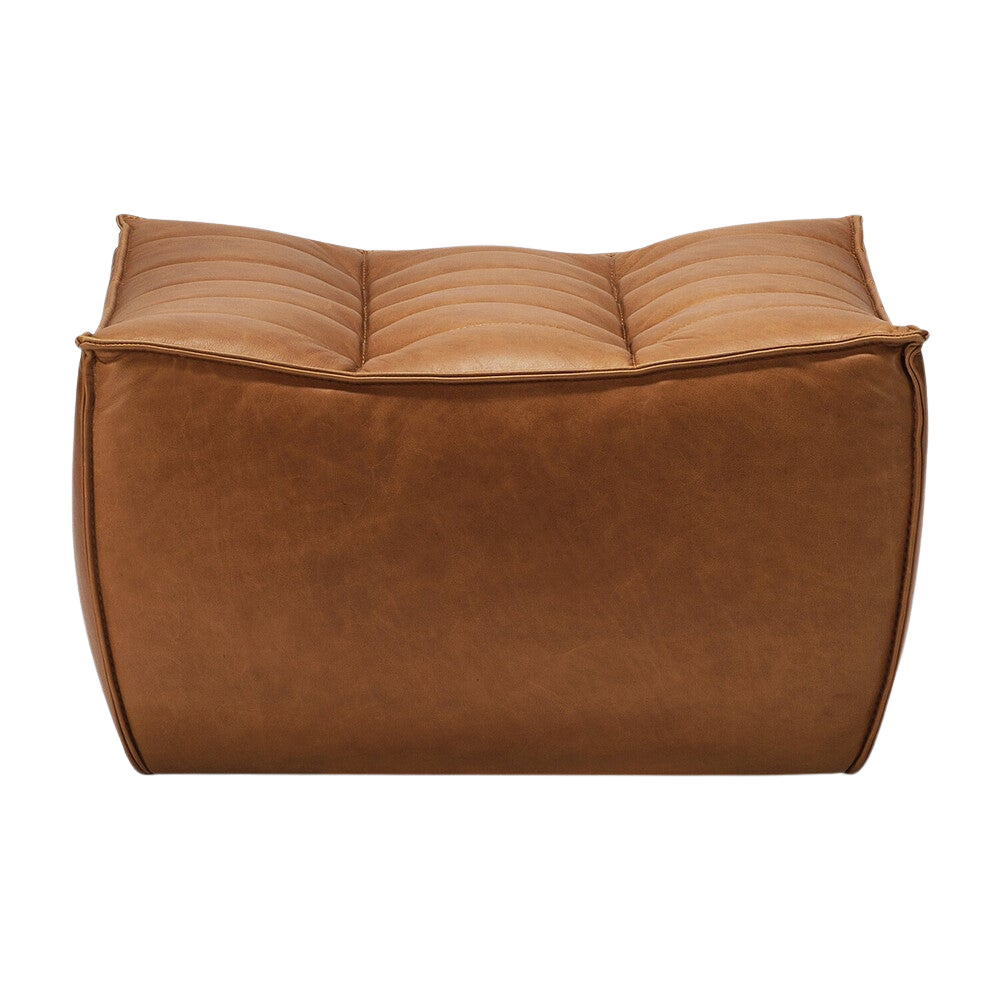 Ethnicraft, Nettie Leather Sofa Footstool