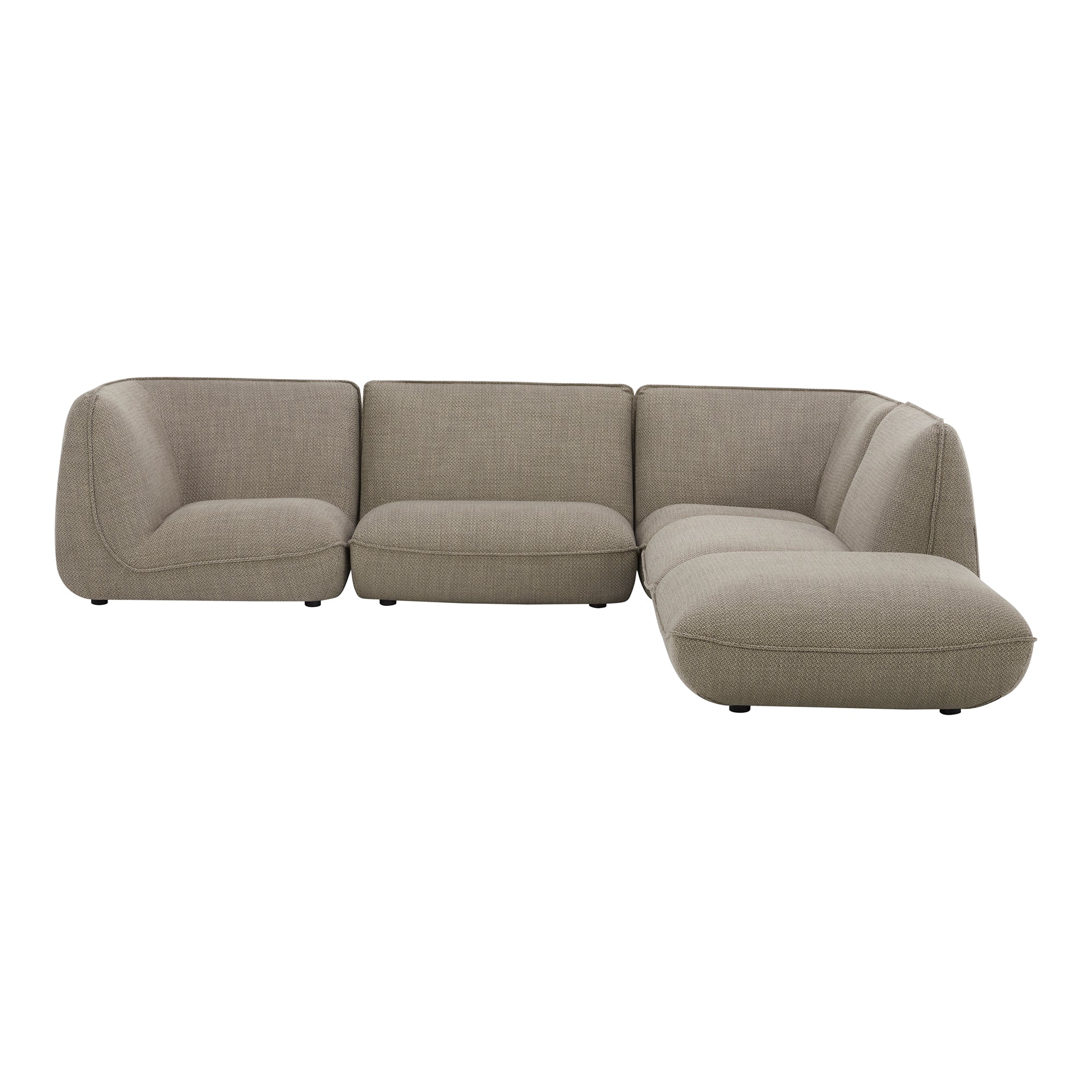 Moe's, Zeppelin Lounge Modular Sectional Speckled Pumice