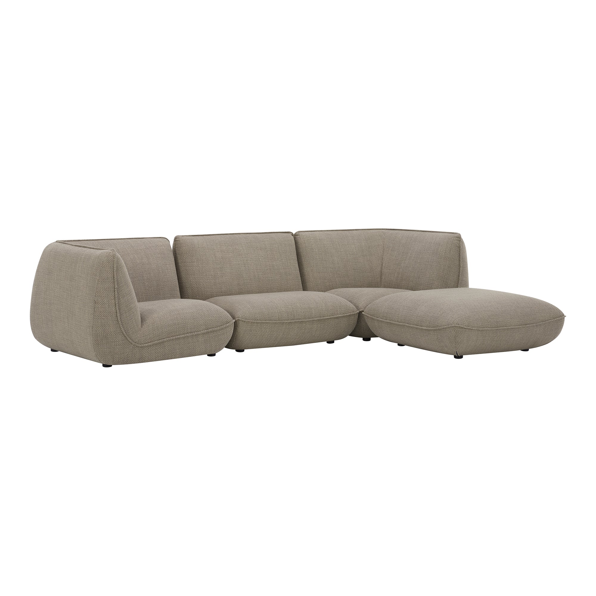 Moe's, Zeppelin Lounge Modular Sectional Speckled Pumice